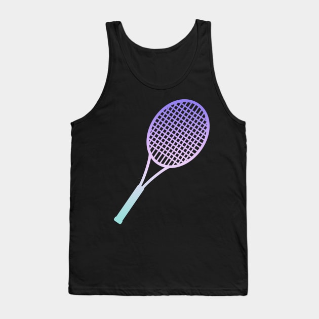Tennis Racket Tank Top by okpinsArtDesign